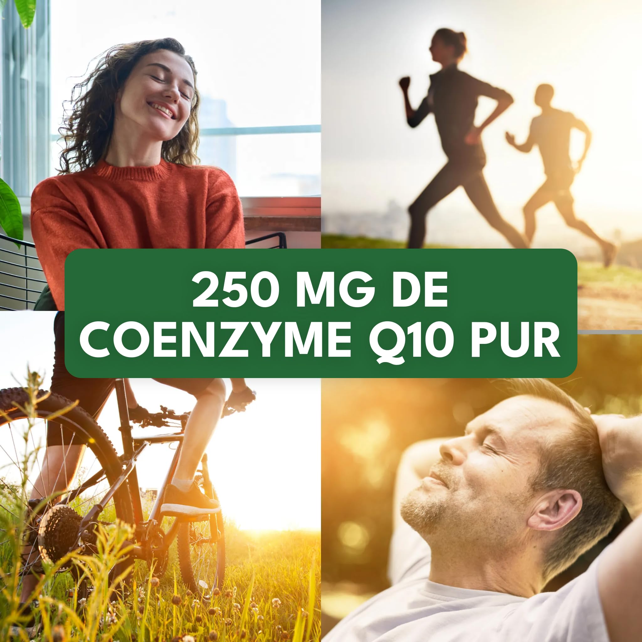Green Naturals® Coenzyme Q10 250 mg par gélule – 6 mois d’autonomie – CoQ10 haute qualité issu de la fermentation – Testé en laboratoire – 180 gélules végétaliennes | Extrait de fermentation · 6 mois de stock