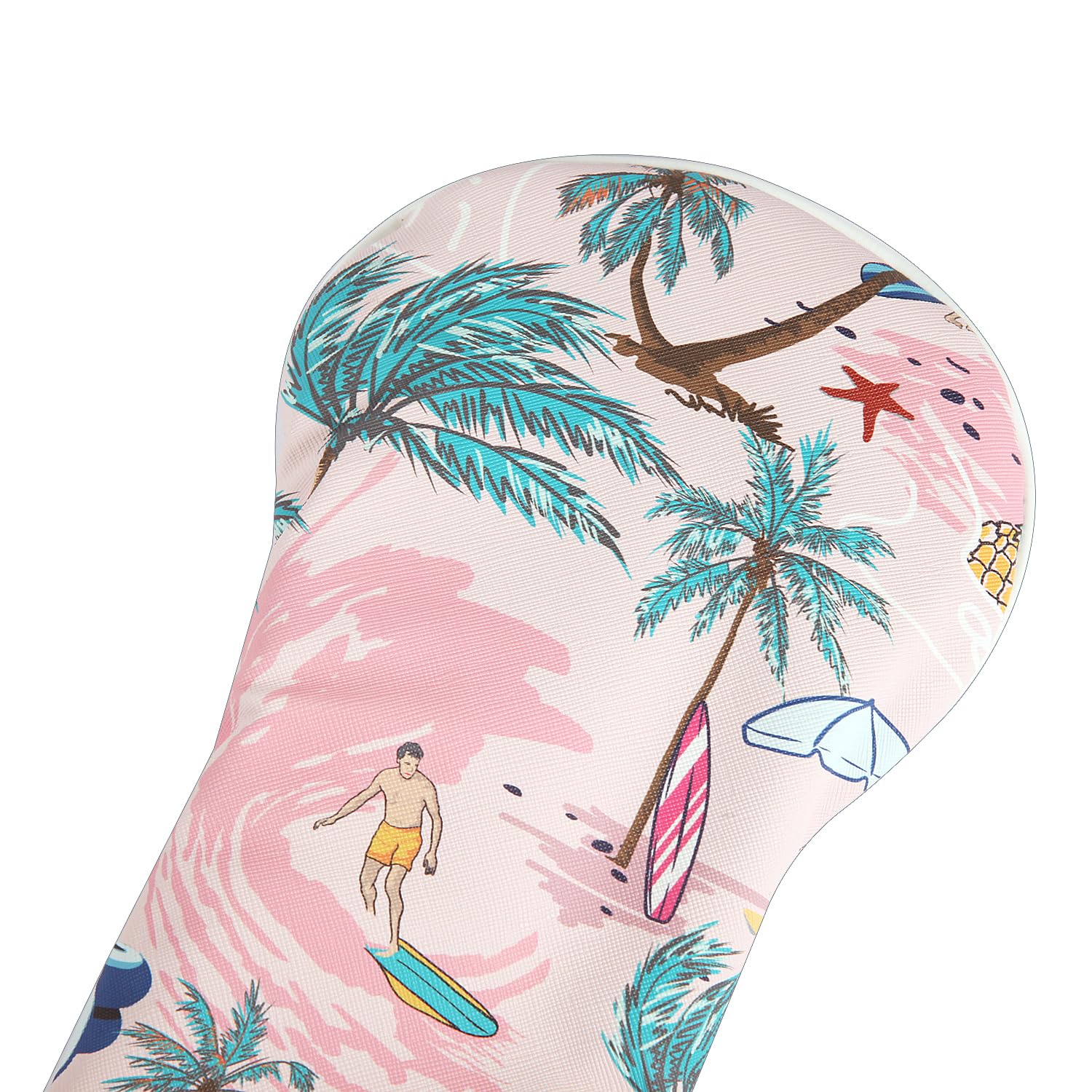 Copertura della testa di Golf Rosa Aloha Tropical Hawaiian Surf Beach per il conducente Un Set