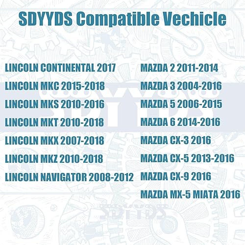Miniatura 6 de Nuevo Interruptor de Luz de Freno de 4 Pines Compatible con MAZDA 2 3 5 6 CX-3 CX-5 CX-9 / Ford F-150 FOCUS FUSION/VOLVO V50 OEM:4838697