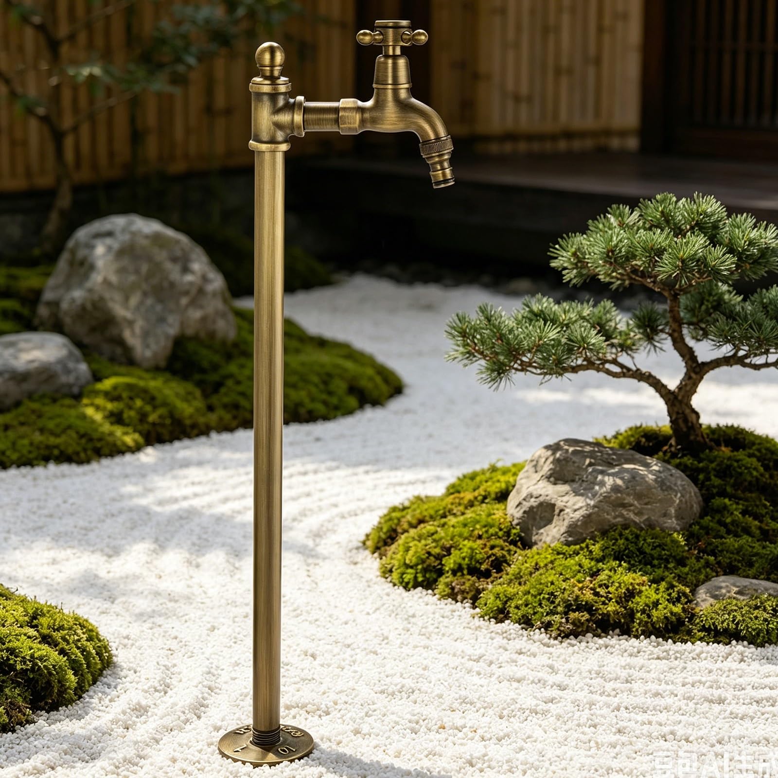 Freestanding Garden Water Column with Faucet, Retro Post Faucet for Irrigation Washing(80cm/31.5in)
