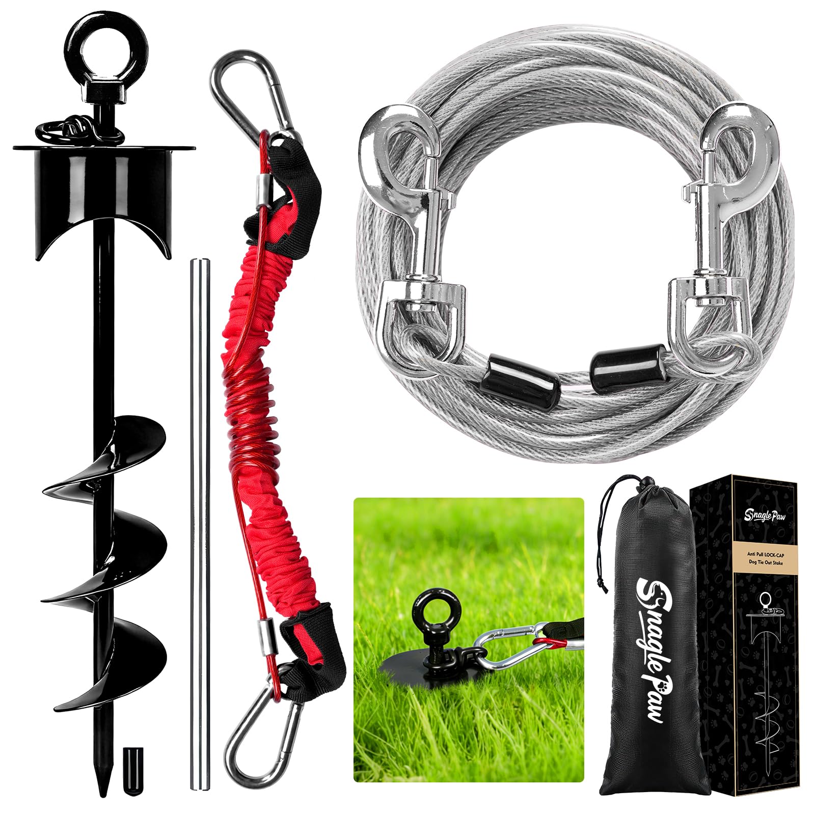 Snagle Paw Piquet pour chien pour le camping