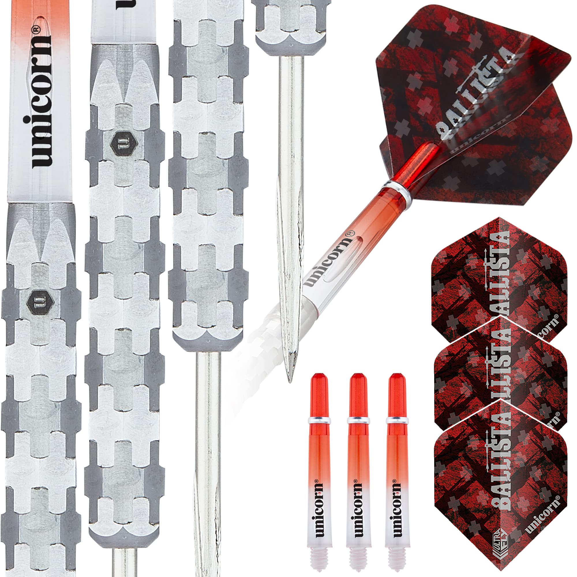 Unicorn Ballista|Styl 1|Rzutki ze stalową końcówką Unisex, srebrne, 25 g