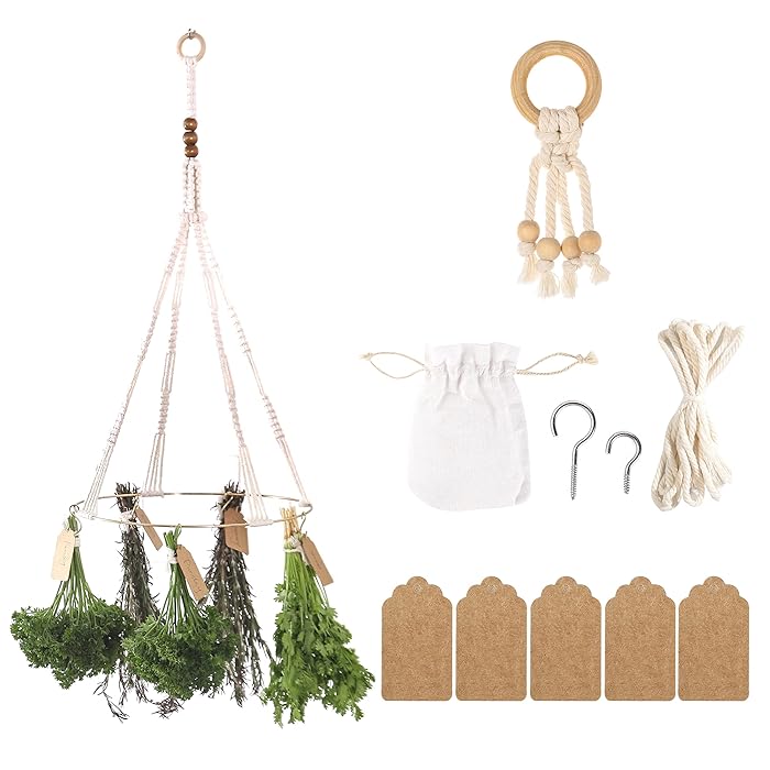 Buy Herb Drying Rack Flower Drying Boho Kitchen Decor Herb Dryer with