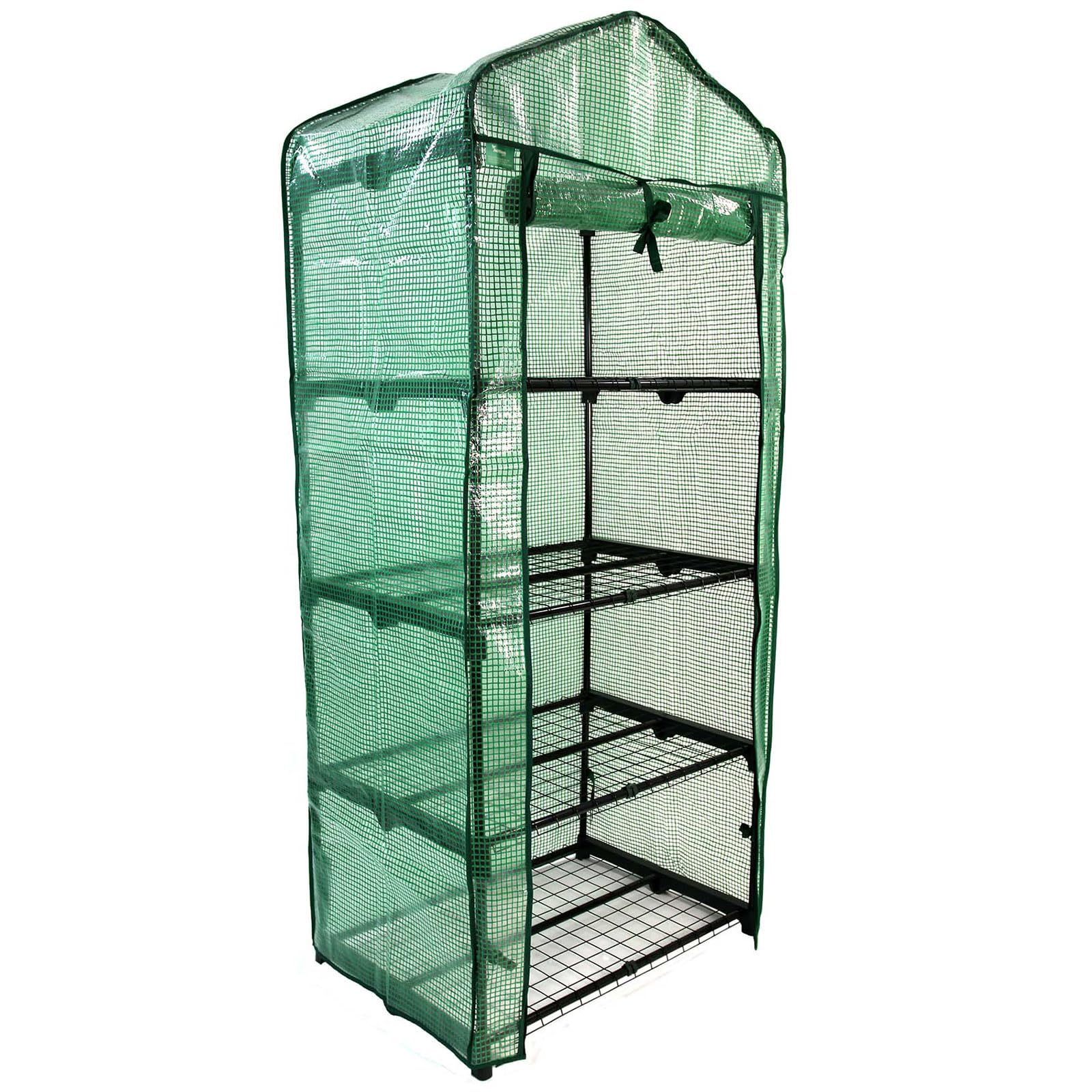 Actiasgear - 4-Tier Mini Outdoor Greenhouse with PE Cover | Compact Garden Greenhouse
