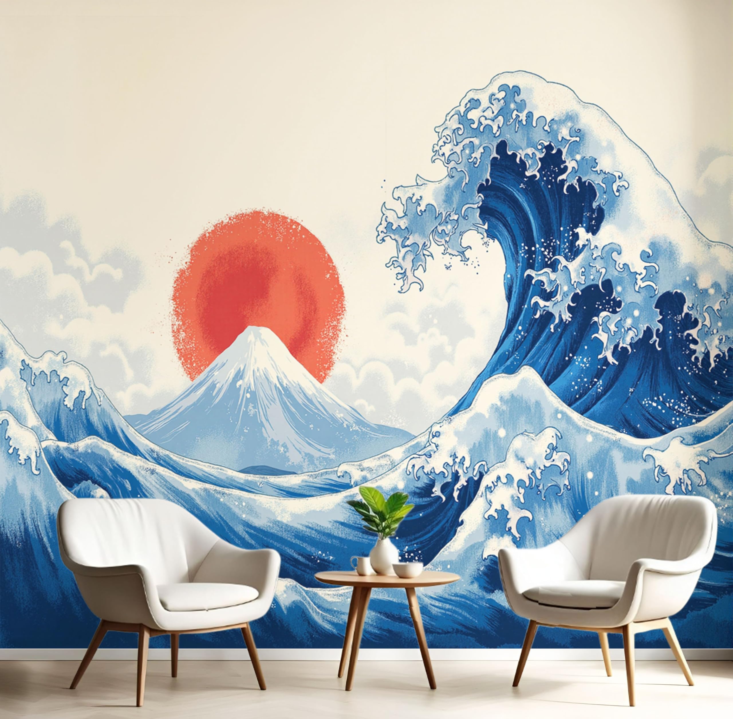 Papier peint panoramique Hokusai de qualité artistique supérieure
