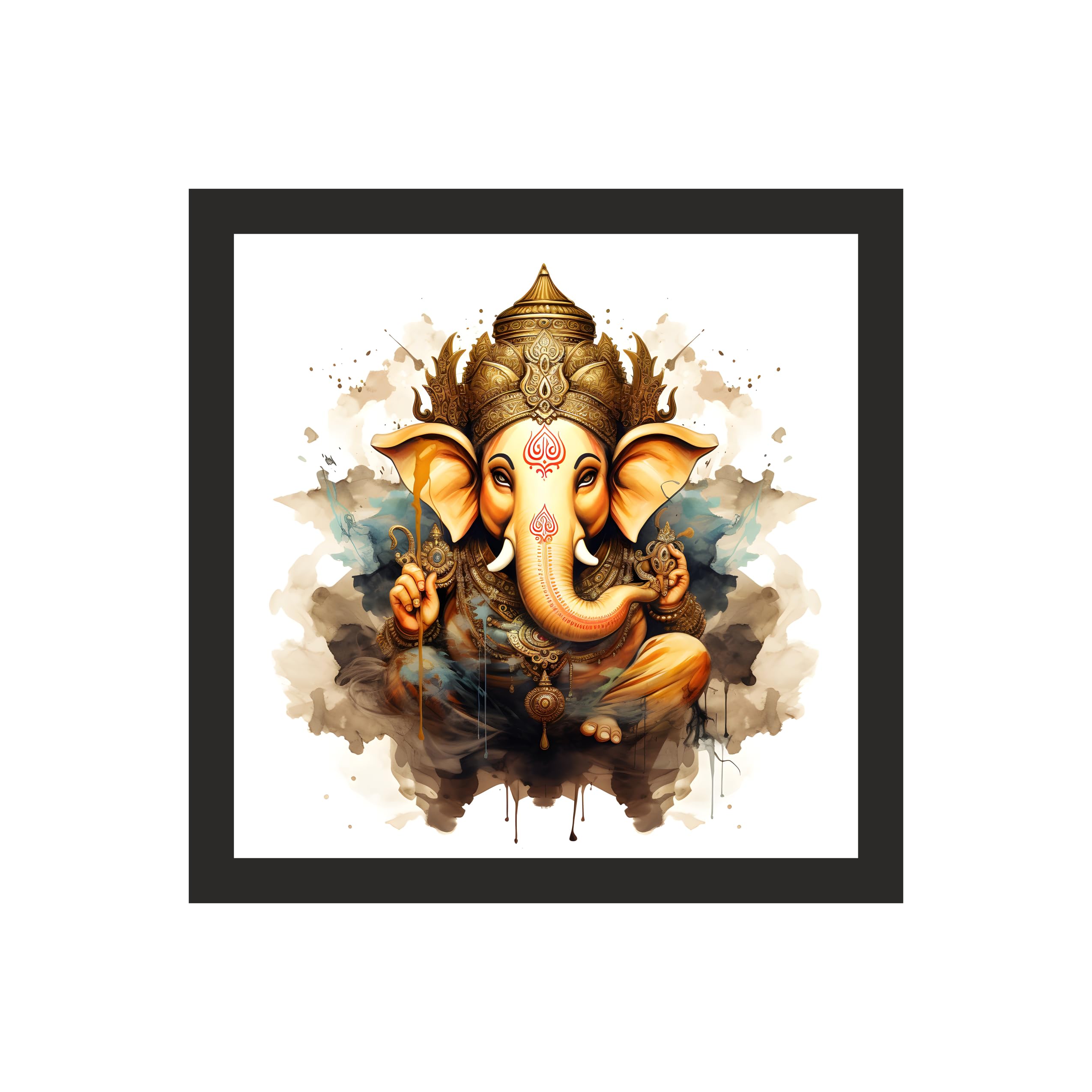 Majestic Lord Ganesha Wall Art