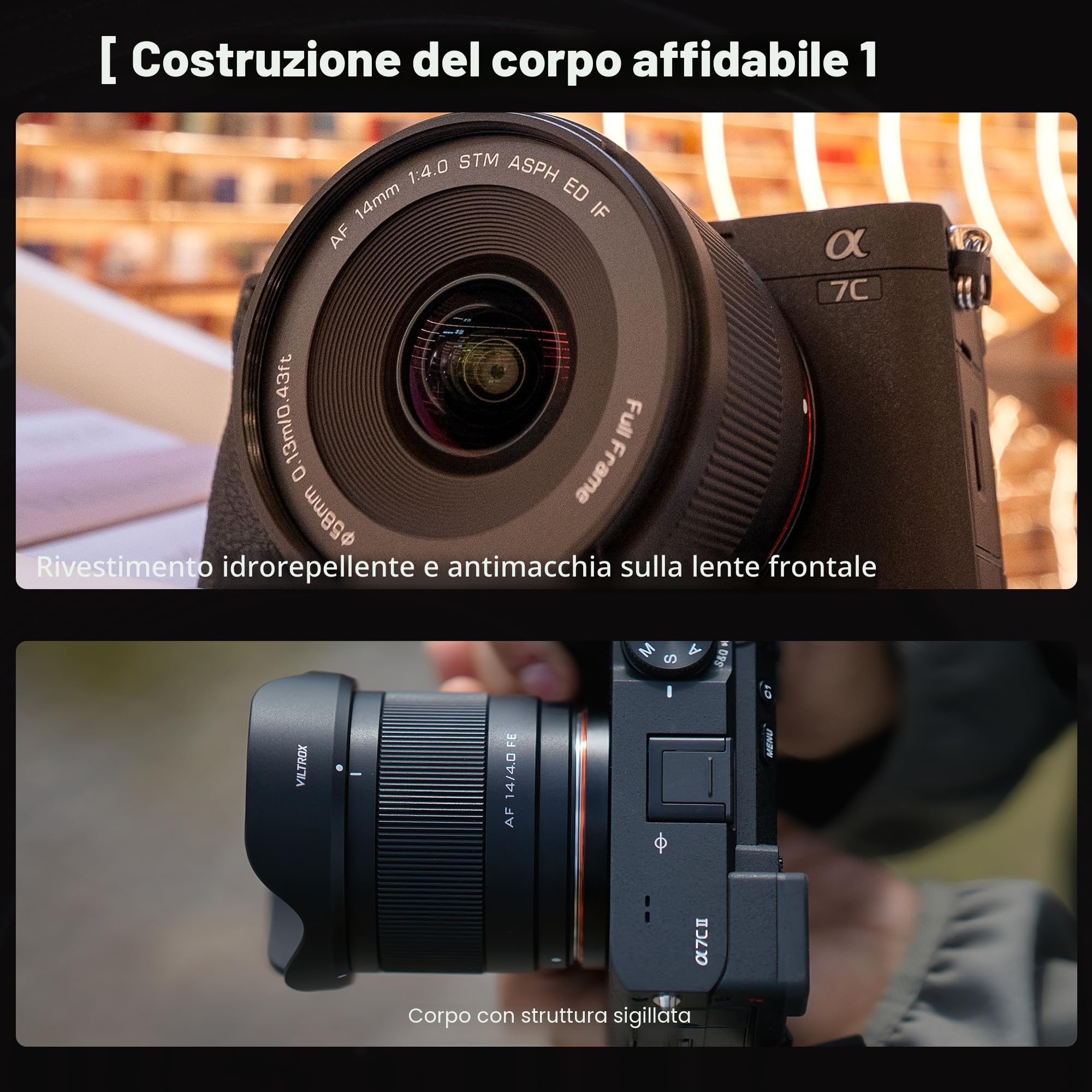 VILTROX Obiettivo AF 14 mm F4.0 Full Frame Auto Focus Ultra Grandangolare Prime Lens (per Nikon Z)