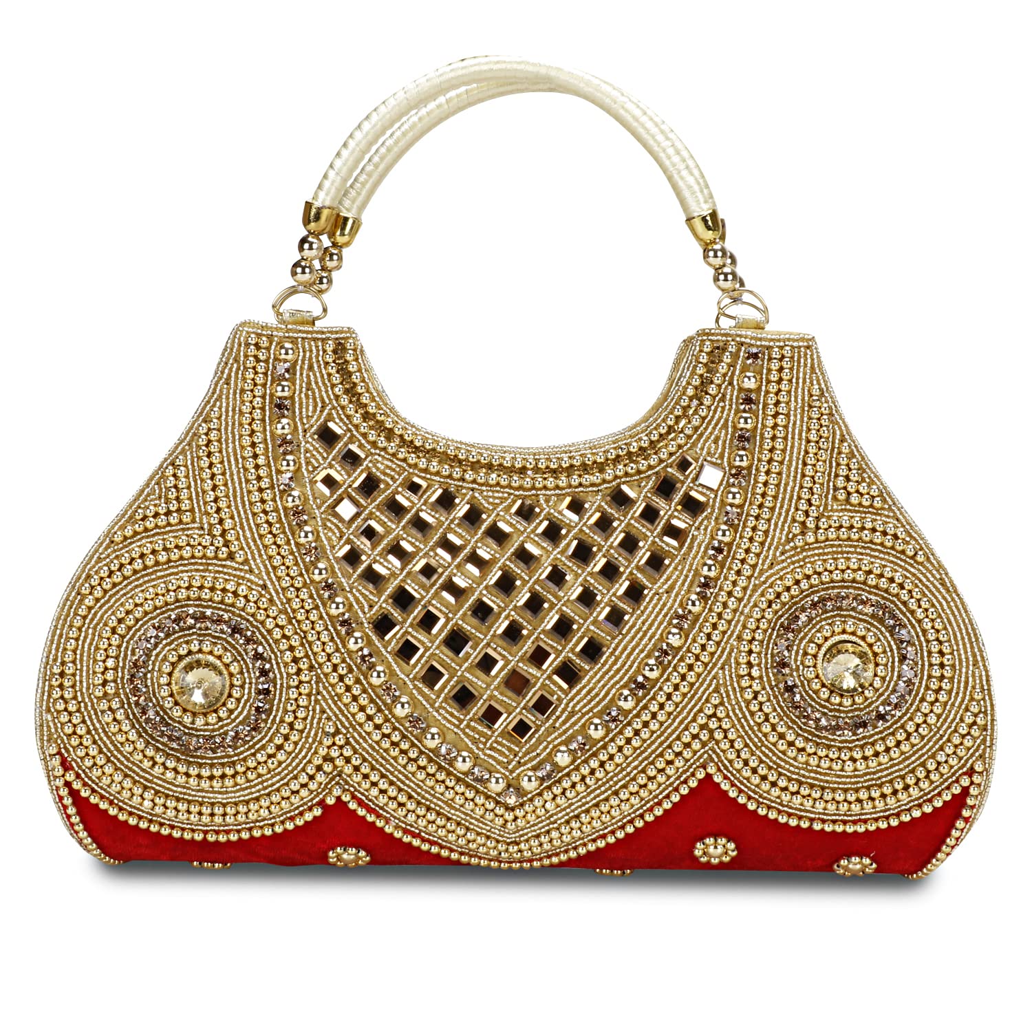 LONGING TO BUY Womens Hand Clutch for Wedding & Engagement, Bridal Clutch (Red) (B0BQC5TLYH) Amazon Price History, Amazon Price Tracker