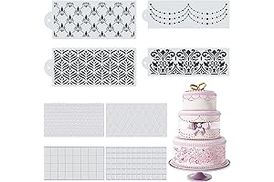 Elegant Floral Wedding Cake Stencils for Intricate Designs