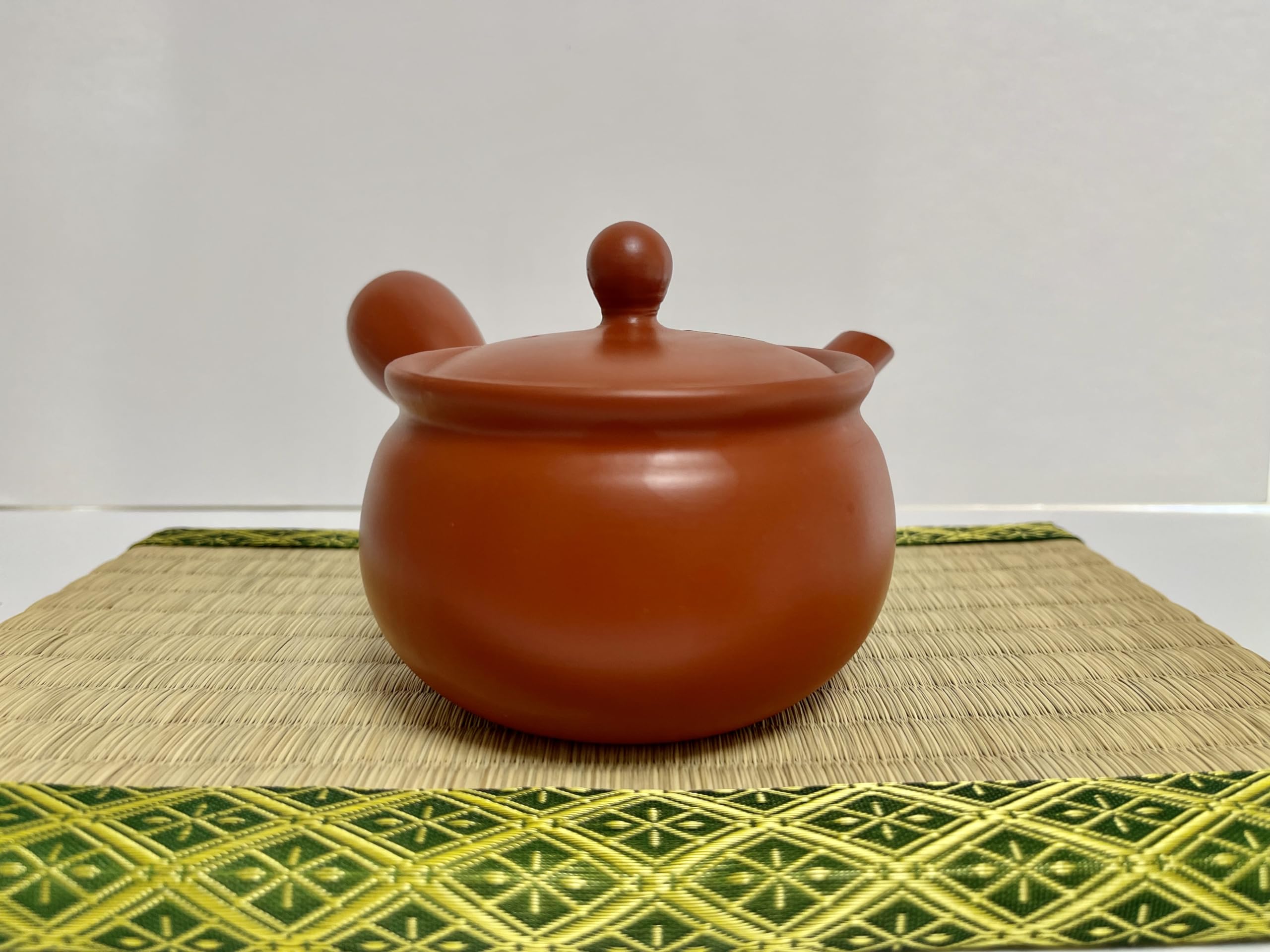 Amazon.com | Japanese Kyusu tokoname Red Clay Teapot 11 fl.oz