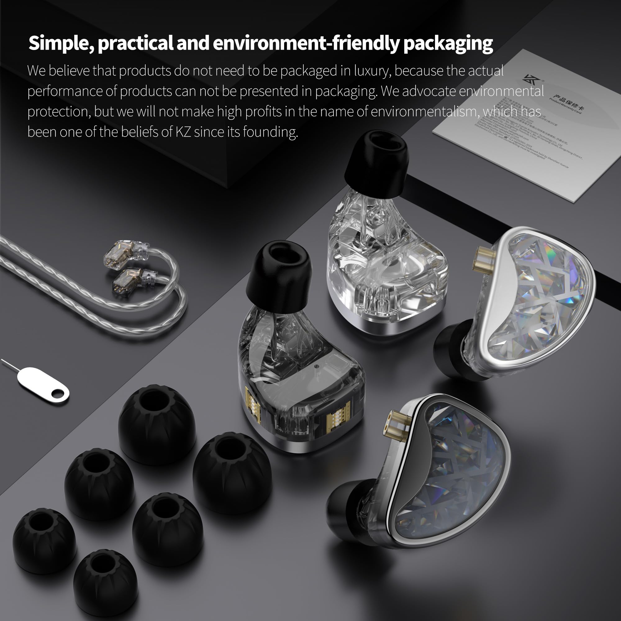 KZ AS24, cuffie in-ear monitor 24BA, driver IEM ad alte prestazioni, con 8 interruttori di accordatura, isolamento acustico, auricolari cablati per musicisti (versione accordatura, nero, con
