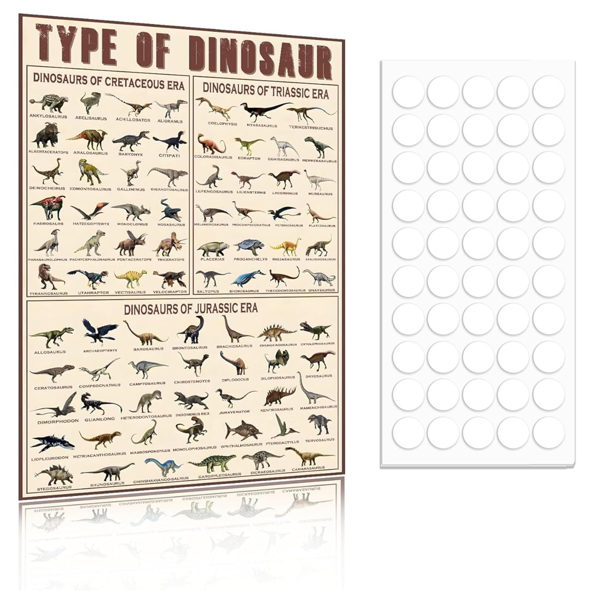 Dinosaur Alphabet Wall Art Canvas Print Illustrated Wall Decor