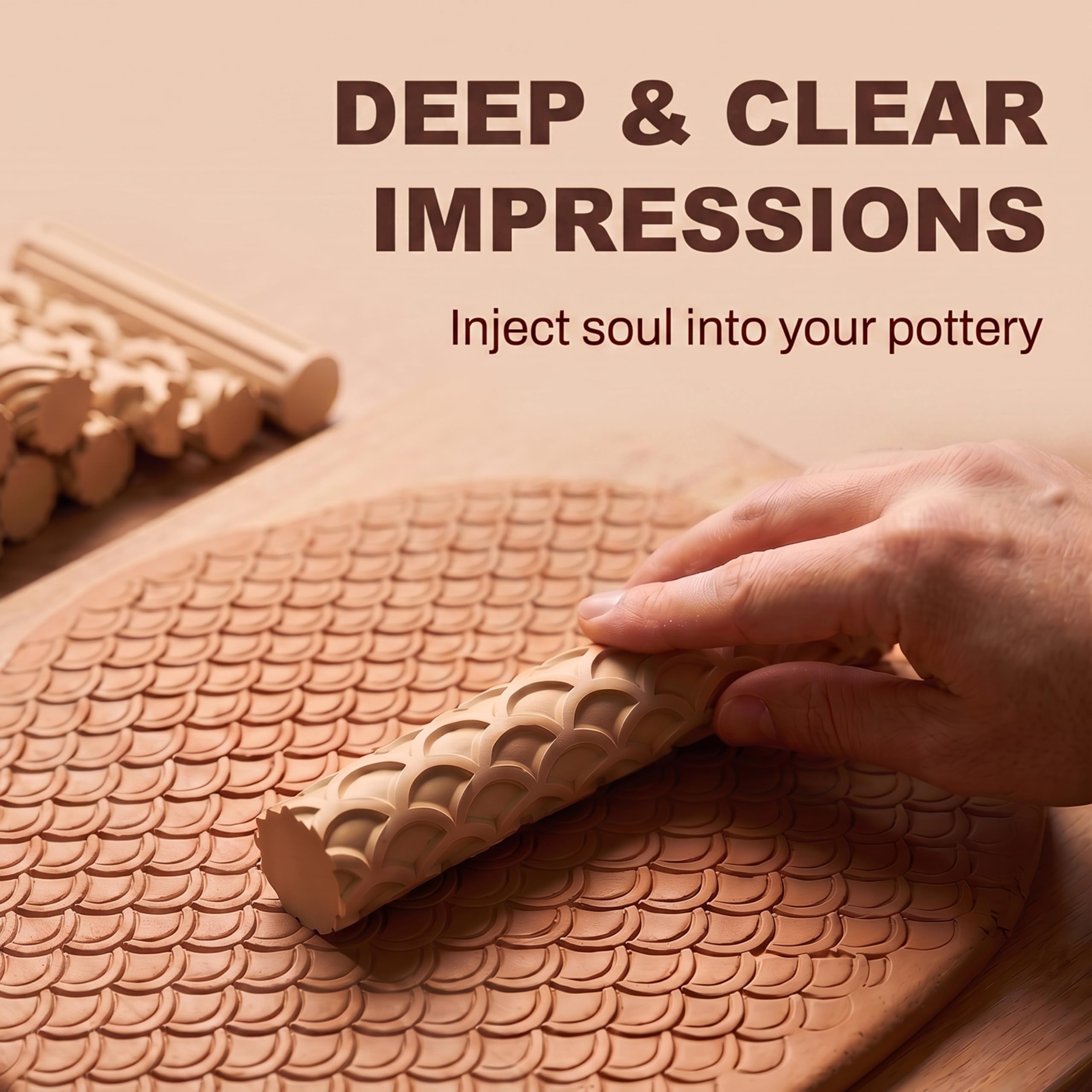 Clay Texture Rollers - 10 Pack -5