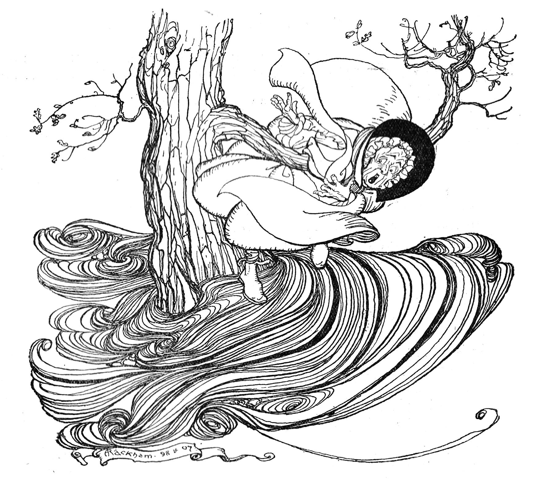 Fantastic Line Art of Arthur Rackham