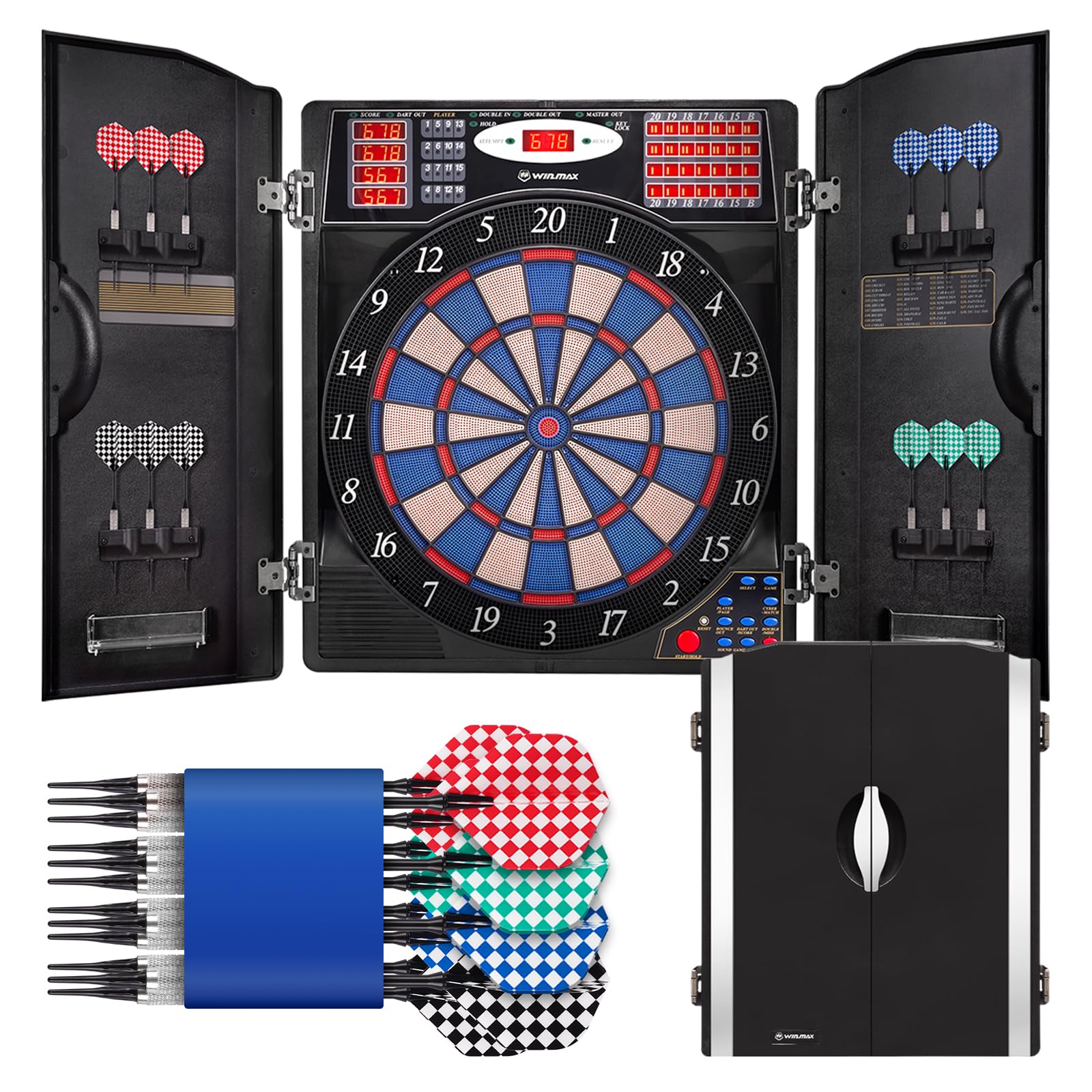Amazon.com : WIN.MAX Electronic Dart Board, Soft Tip Dartboard