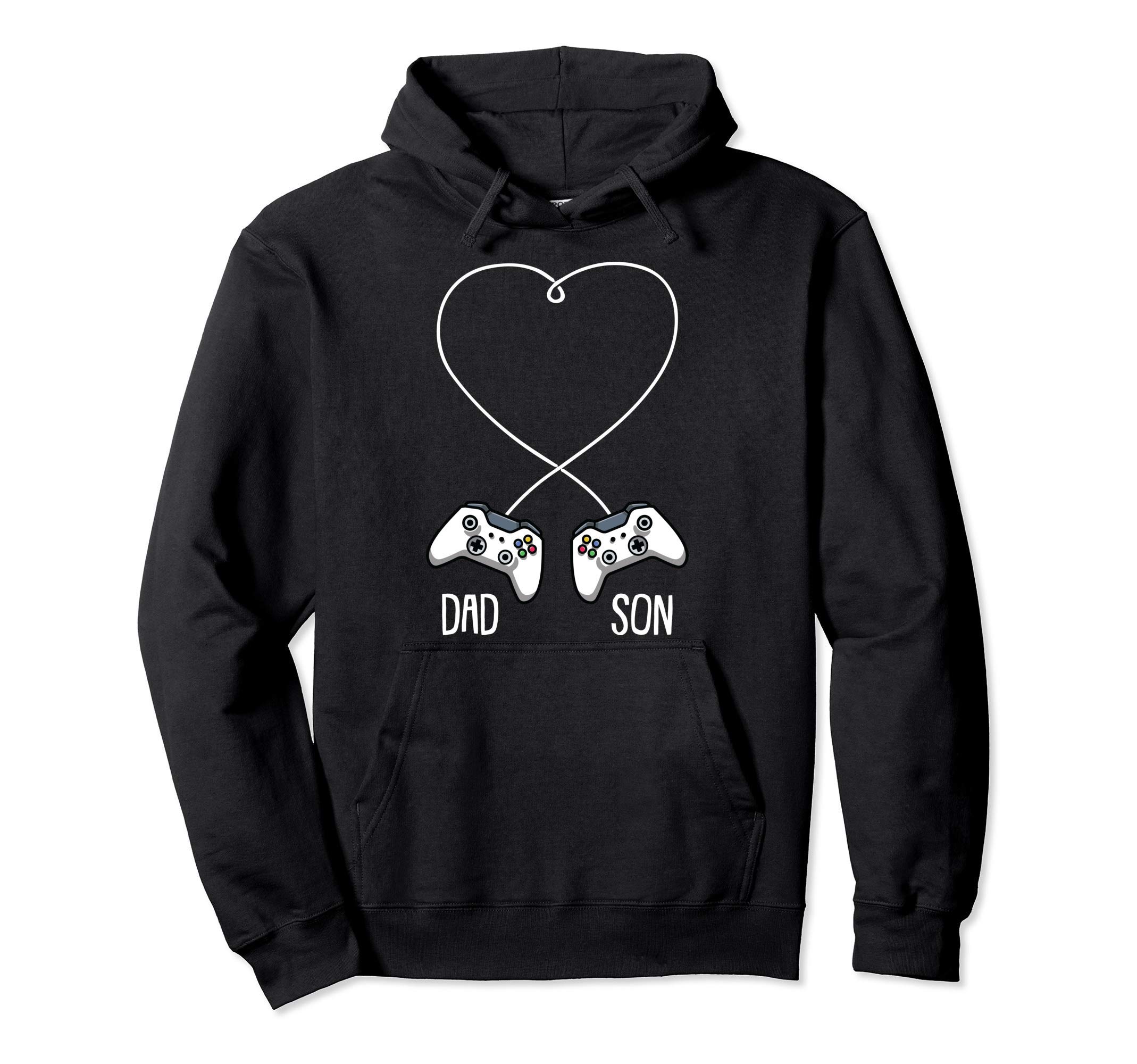 Dad Son Gaming Cool Video-Game Controller Matching Gamer Pullover Hoodie