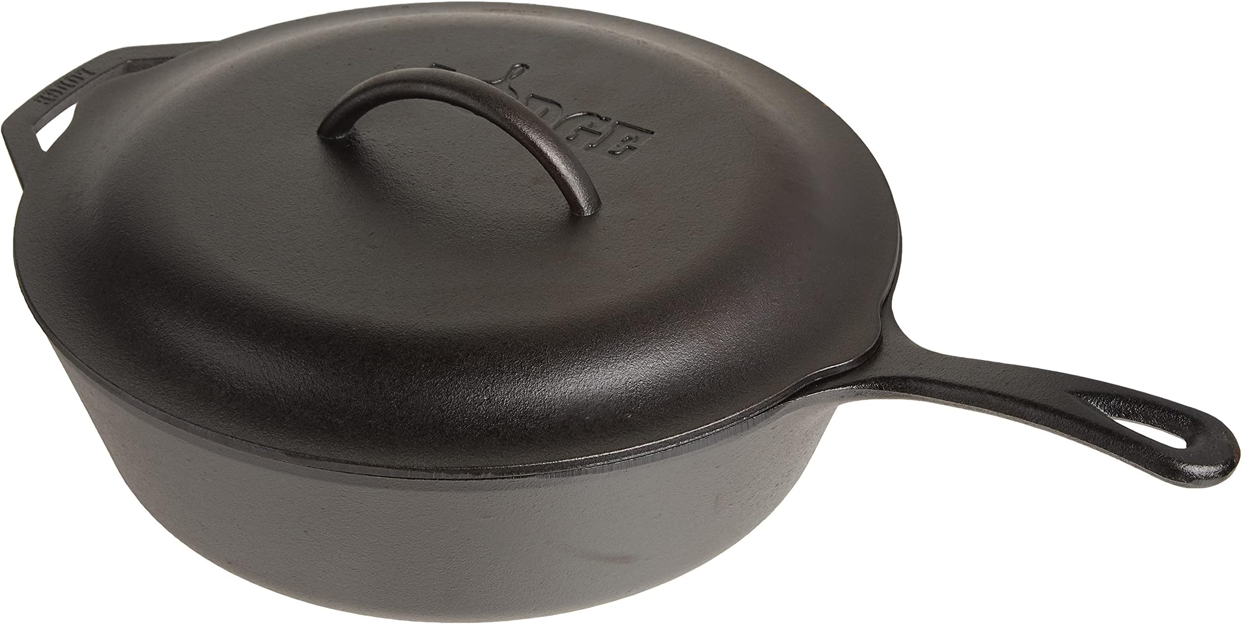 Lodge® L10CF3 5 Quart Cast Iron Deep Skillet with Lid Cast