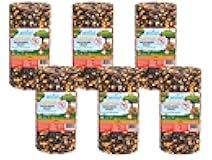JCs Wildlife Squirrel Stopper Wild Bird Feast Small Cylinder with Hole 1.5lbs (6-Pack)