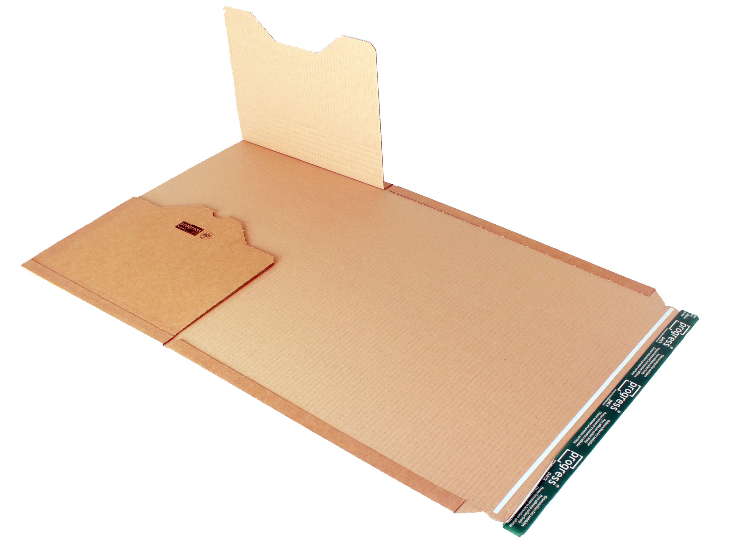 Universal-Versandverpackung Premium PP B02.18 aus Wellpappe, DIN A3, 455 x 325 x bis 80 mm, 20-er Pack, braun