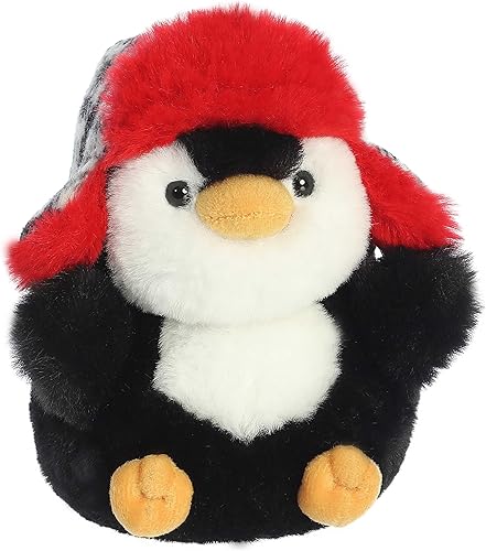 Miniatura 2 de Aurora® Festive Rolly Pet™ Porter Penguin™ - Adorable compañero - Diversión sobre la marcha - Negro 5.5 pulgadas