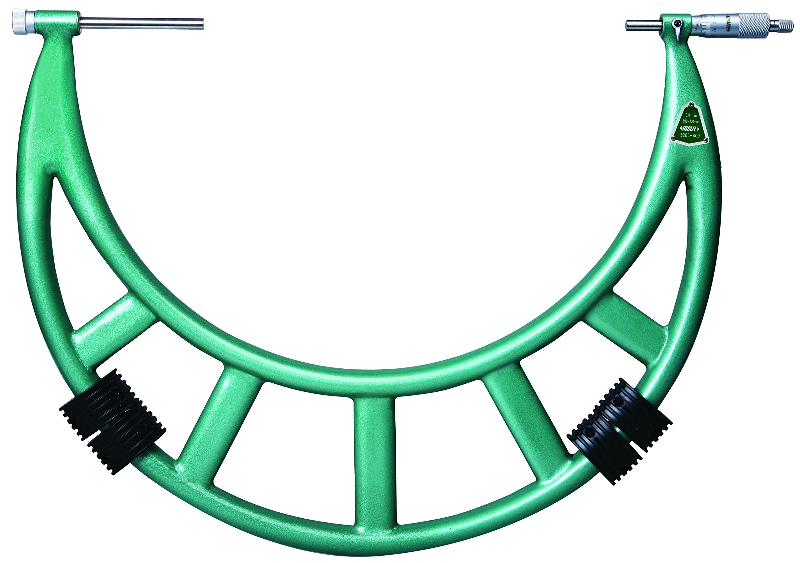 INSIZE 3206-16 Outside Micrometer with Interchangeable Anvils, 12" -16", Graduation .001"