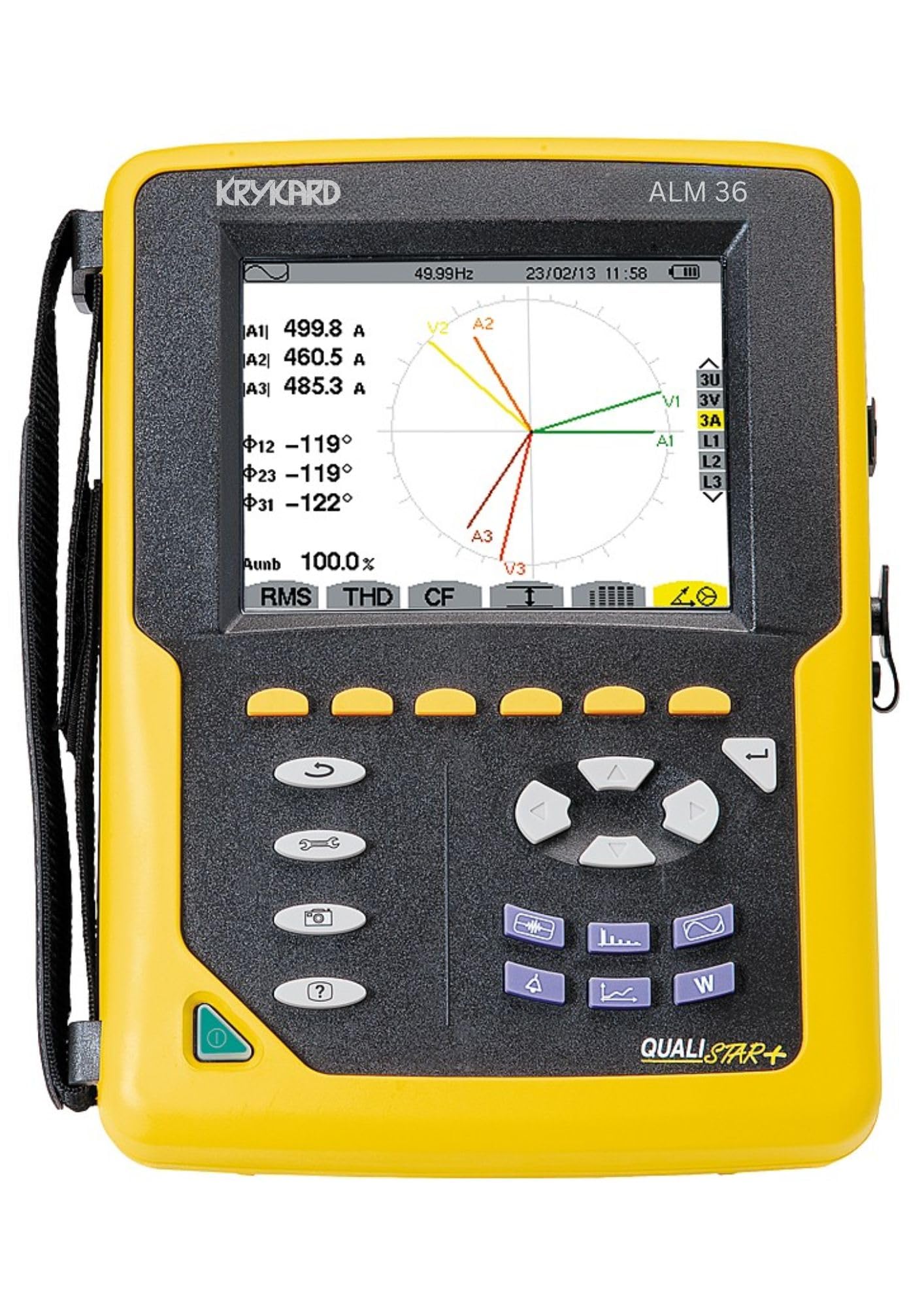 KRYKARD Power Quality Analyser ALM 36 - IEC 61000-4-30 Class B and IEC 61010 safety standards (CAT IV 600V, CAT III 1000V)-picture-17