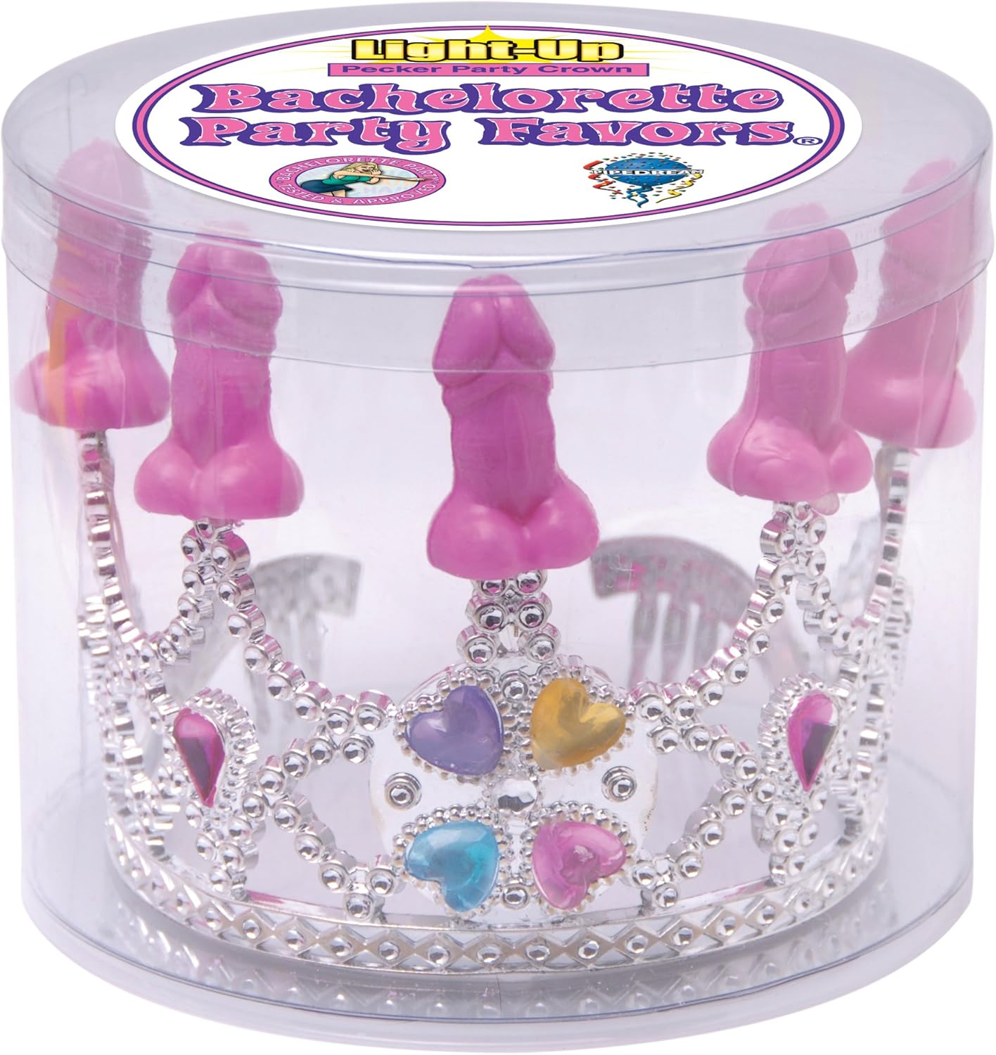 Bachelorette Party Light Up Pecker Party Crown Home & Kitchen