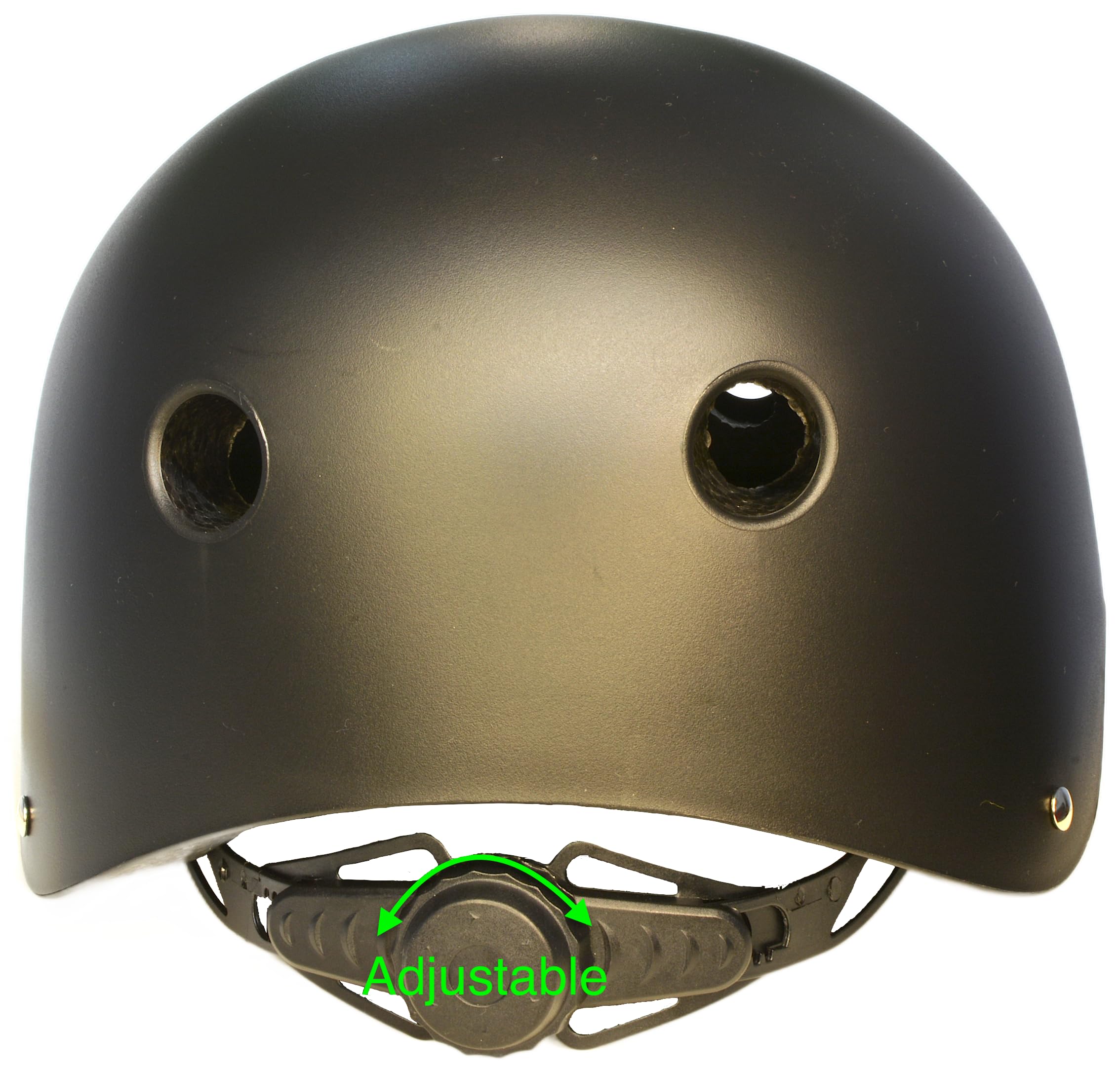 Casco para Patinete Eléctrico y Patinaje, Negro, Talla M, Ajustable, con Correas de Seguridad, Interior Acolchado