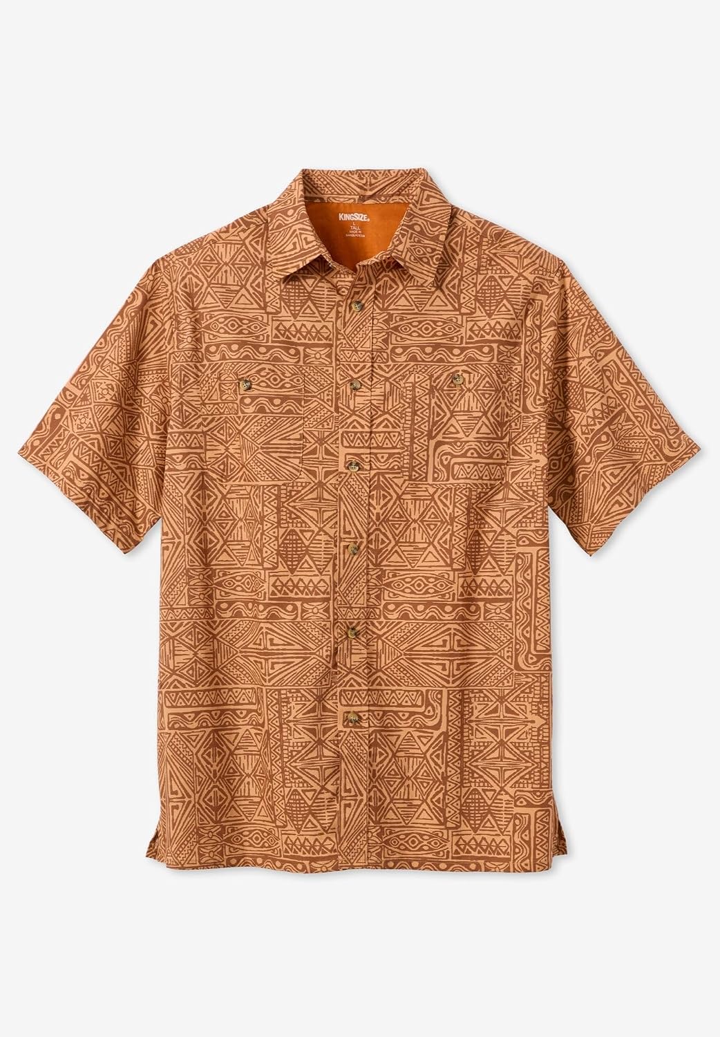 KingSize Men's Big & Tall Easy Care Woven Sport Shirt