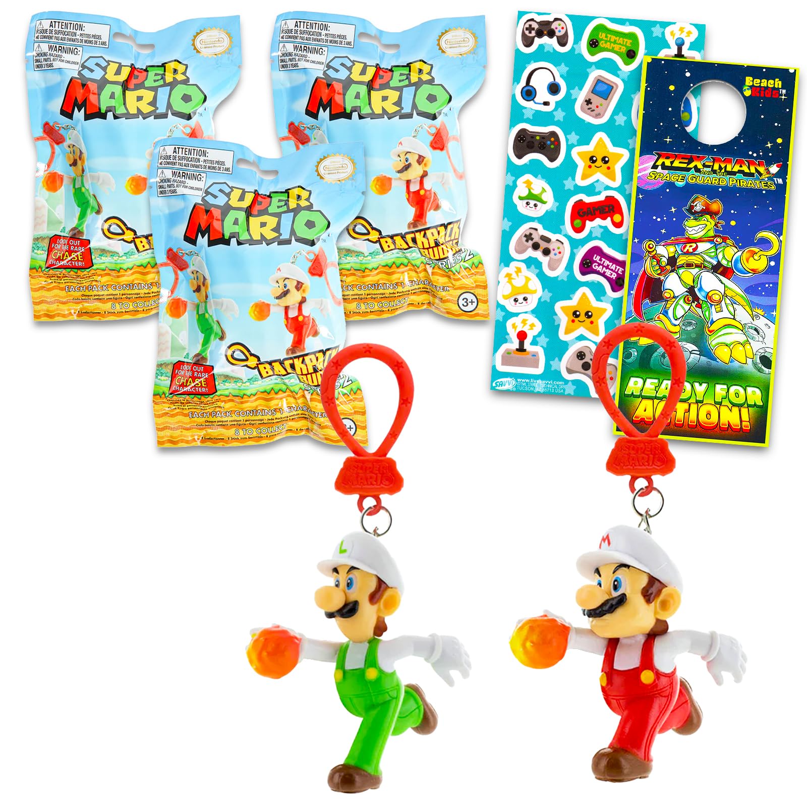 Amazon.com: Super Mario Blind Bag Party Favor Set - Bundle with 3