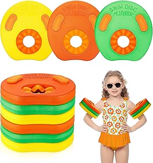 LTXDJ Kids Arm Float Discs, Learn to Swim Arm Rings EVA Foam Aid, Swimming Arm Band Pool Set for Children(6 pcs/Set), Baby Swimming Float Kids Armbands Swim Discs Arm Bands 1-6 Years