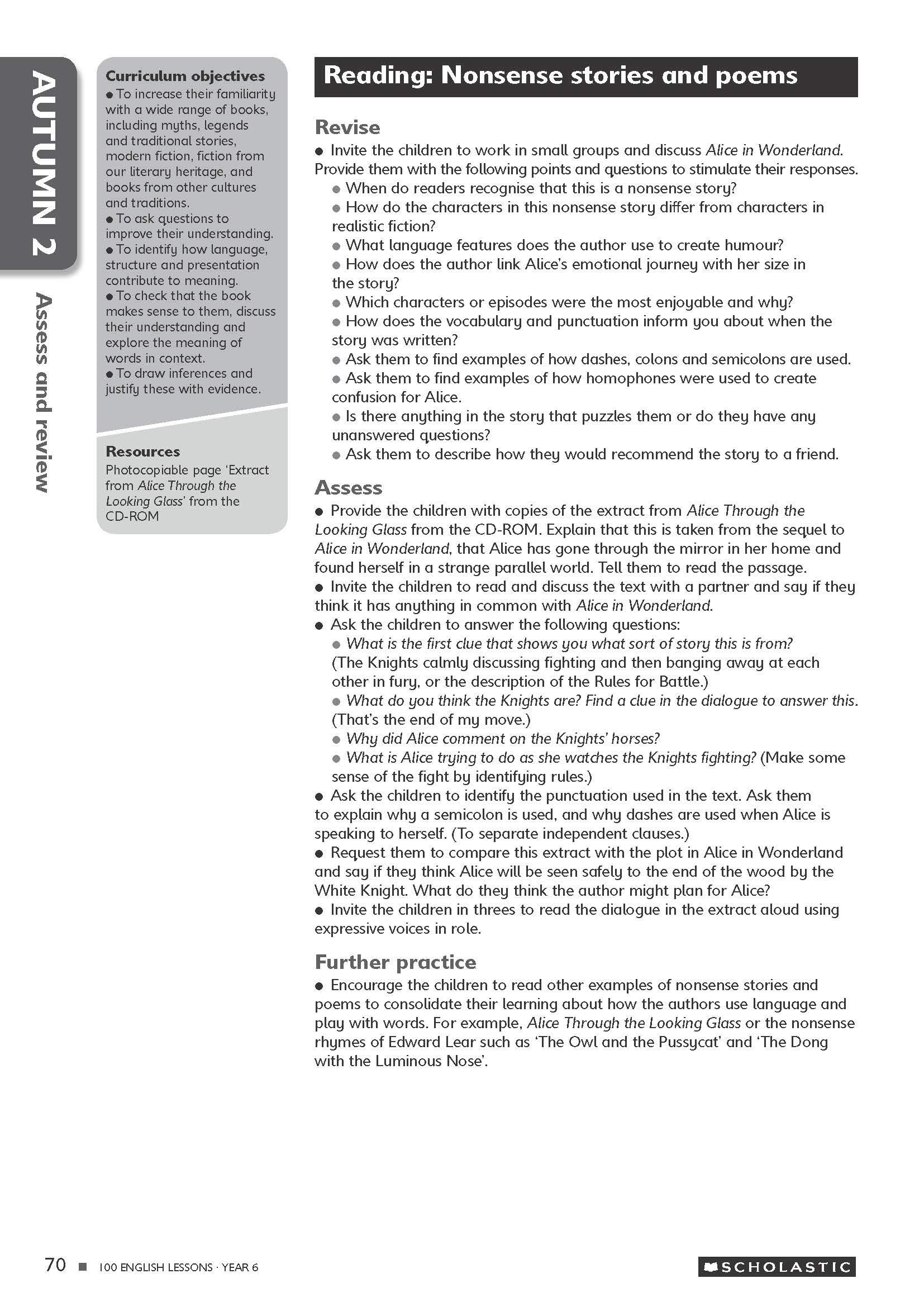 100 English Lessons for the National Curriculum for teaching ages 10-11 (Year 6). Includes short term planning and lessons for the whole year. (100 Lessons) (100 Lessons - New Curriculum)