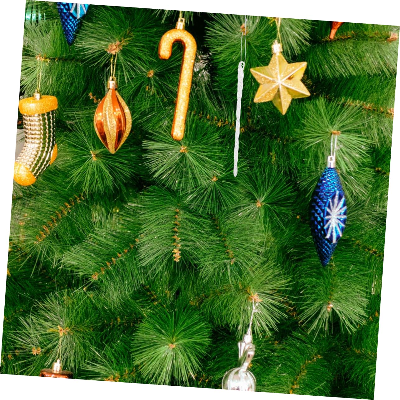 ABOOFAN 40 STK Deko Zum Aufhängen Für Weihnachtsfeiern Glastropfen-Ornamente Krippendekor Weihnachts-eiszapfen-Dekoration Klare Ornamente Weihnachten Weihnachtsbaum Dekorative Gegenstände