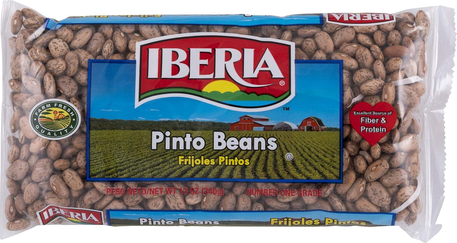 Iberia Pinto Beans, 12 Ounce, Long Shelf Life Dry Pinto