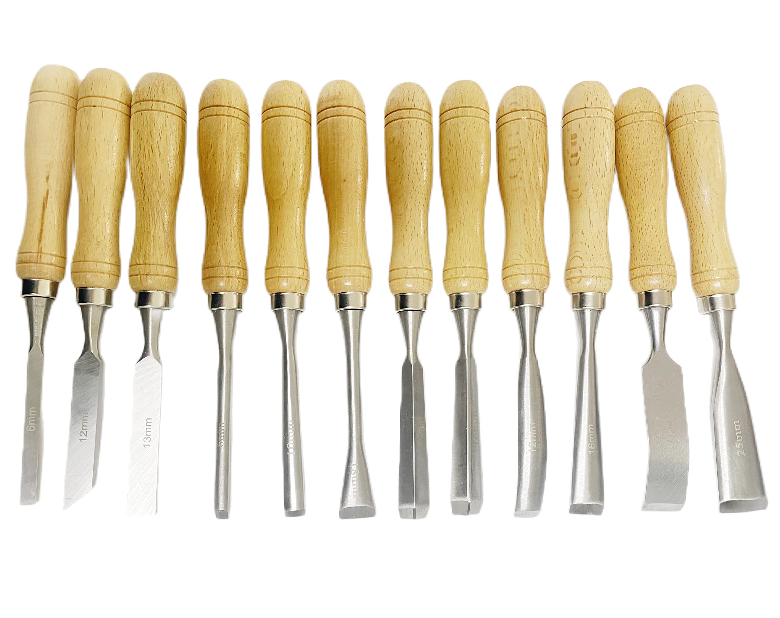 Snapklik.com : DEEG Wood Carving Hand Chisel Tool Set 12 Pcs ...