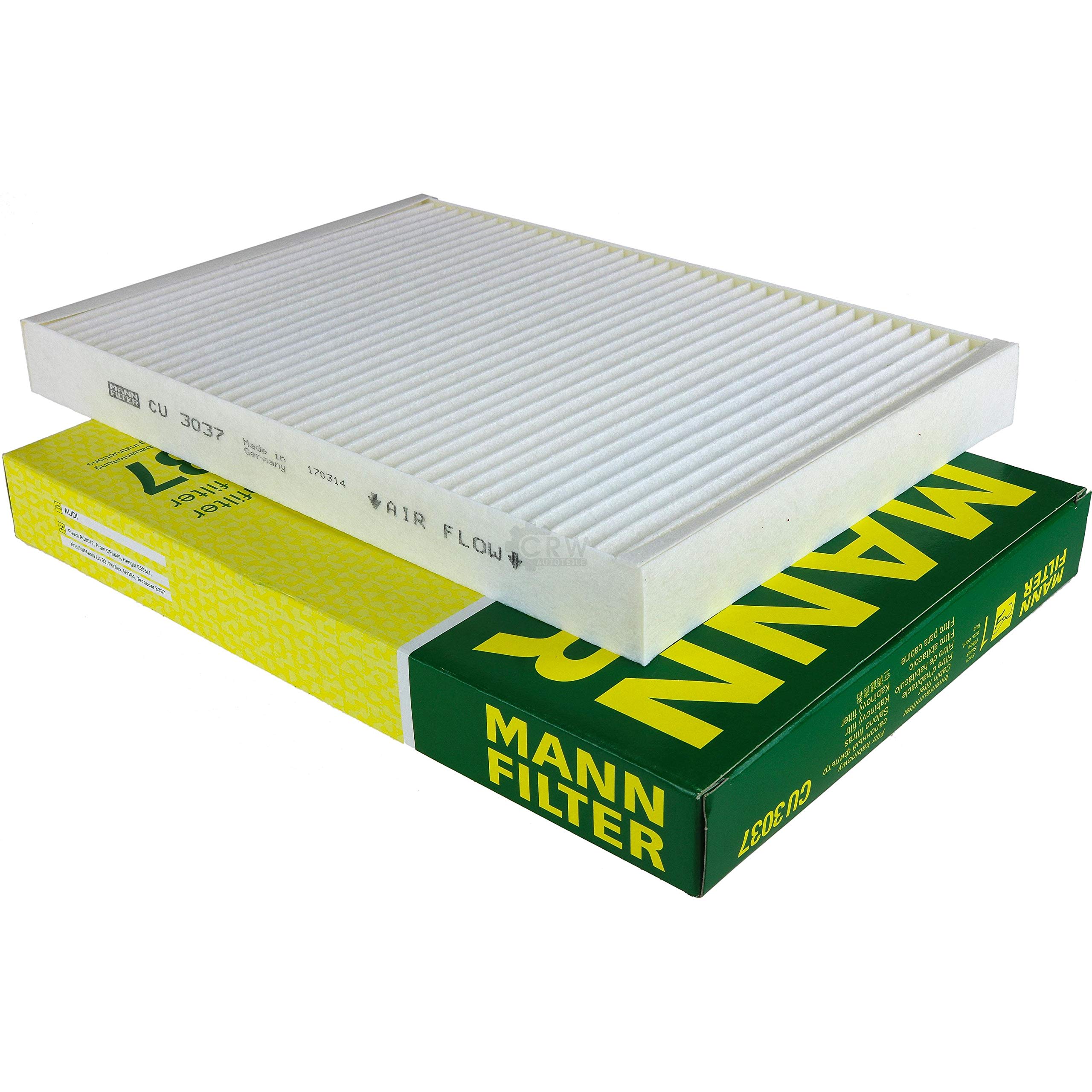 Paquete de inspección Kit de mantenimiento de filtros con filtro de aceite W 735/2, filtro de aire C 26 168, filtro de combustible WK 725, filtro de habitáculo CU 3037, tornillo de cierre