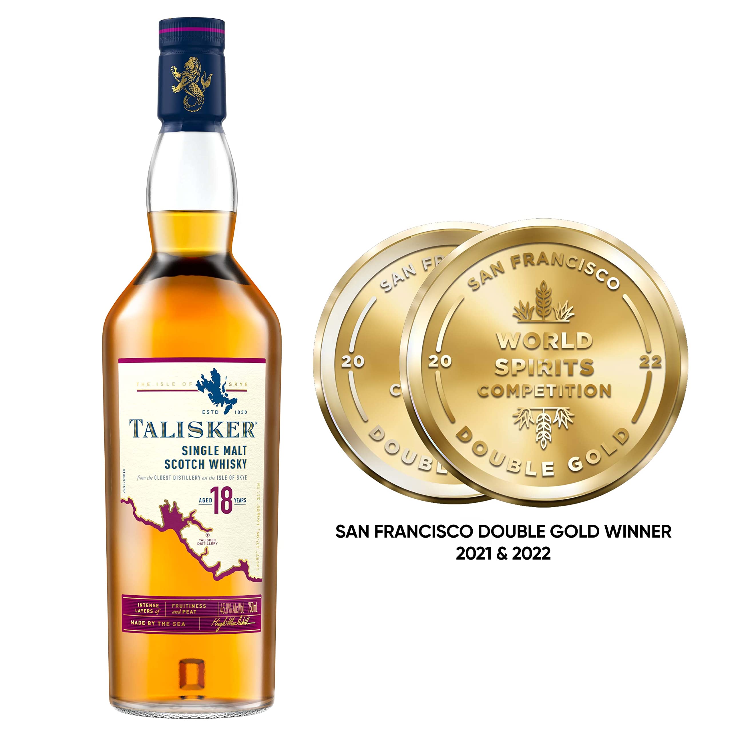 Talisker 18 Anni Single Malt Scotch Whisky - 700 ml : Amazon.it
