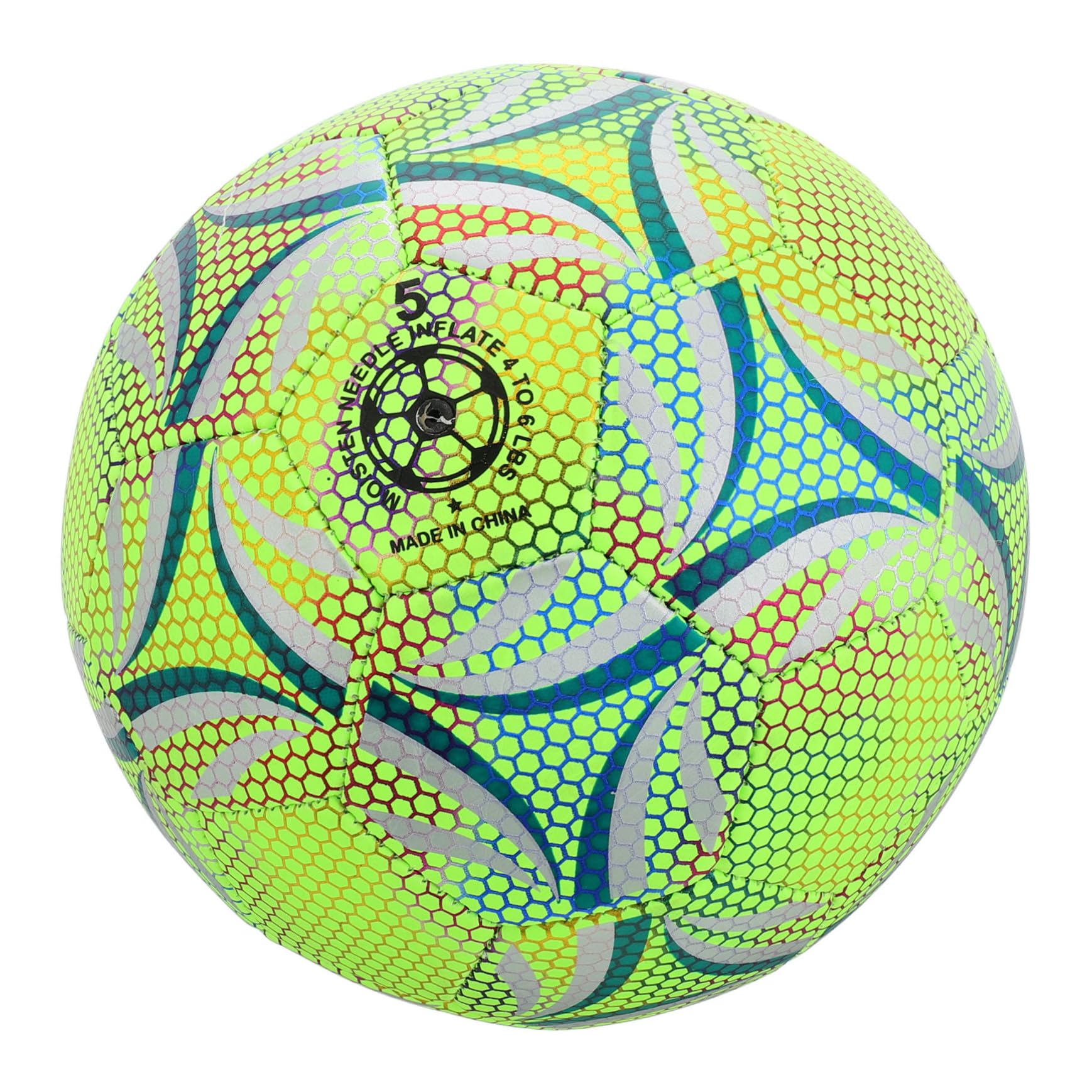 Toyvian Fútbol Luminoso Brillante Adultos Balón de Fútbol de Material Entrenamiento y Nocturno Seguro y Divertido
