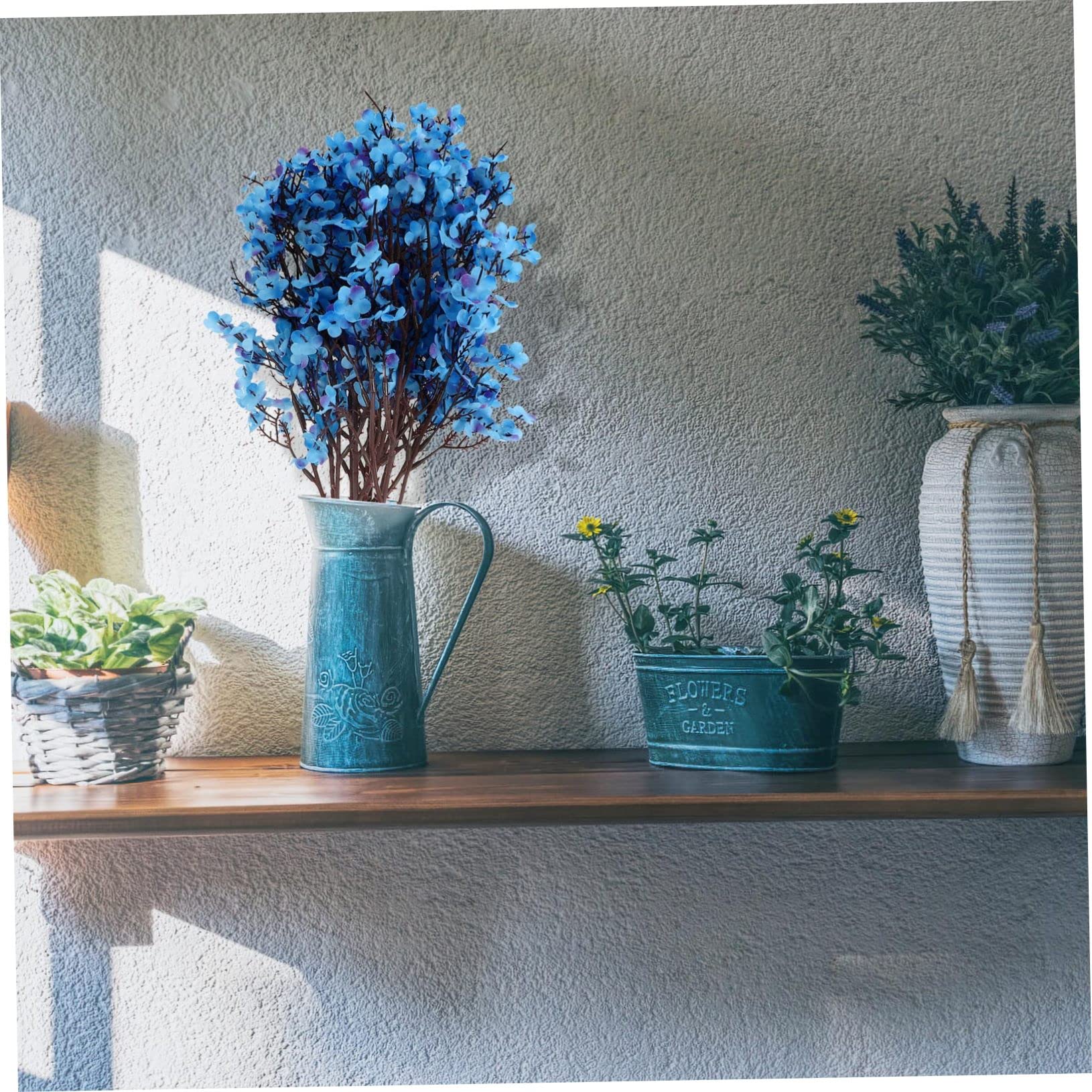 Ciieeo 12 Jarrones De Flores Artificiales De Gypsophila Simulada para Centros De Mesa Ramos De Boda Decoraciones Arreglos De Boda Accesorios De Navidad Tela De Seda para