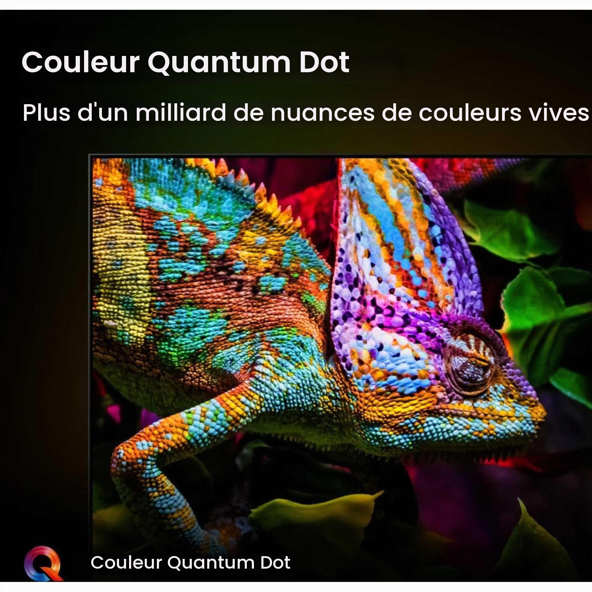 Hisense Téléviseur Intelligent AI QLED 43 Pouces 43E78QTUK Pro 144 Hz - Moteur AI Hi-View, 144 Hz Mode de Jeu Pro, Dolby Atmos, Quantum Dot Color avec Librement, Disney +, Youtube, Netflix