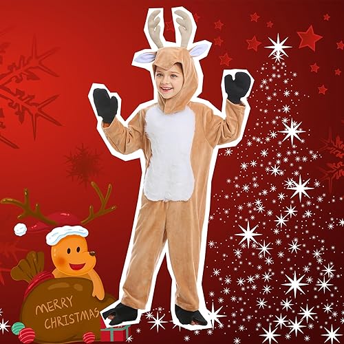 Miniatura 2 de Disfraz de animal para niños, mameluco de animal de Navidad para niño y niña, traje de una pieza de animal de Halloween para niño