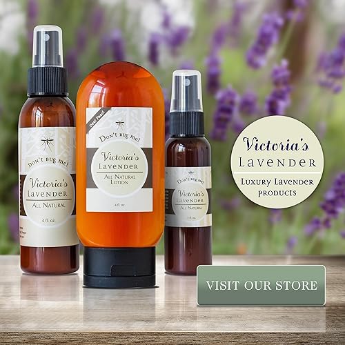 Miniatura 6 de Victoria's Lavender Don't Bug Me - Aerosol de insectos natural para niños, regalo ideal de vacaciones para hombres y mujeres, sin DEET con aceites