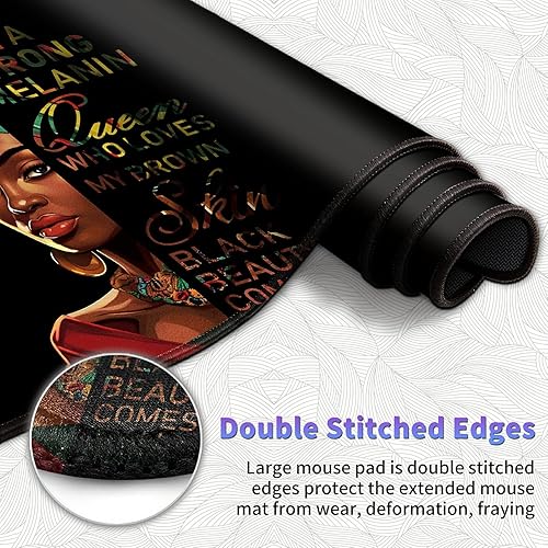 Miniatura 5 de Juego de alfombrillas grandes para mouse, tapete de escritorio + almohadilla para codos + posavasos, alivio del dolor fácil de escribir, almohadilla