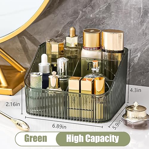 Miniatura 5 de Organizador de maquillaje, caja de almacenamiento de cosméticos, organizador de brochas de maquillaje de gran capacidad, accesorios de tocador,