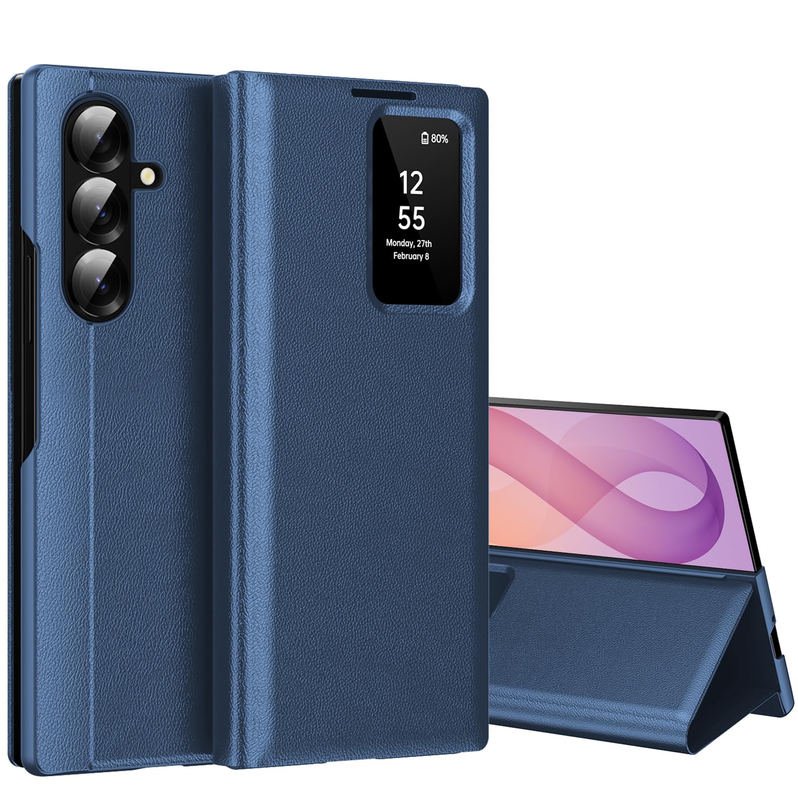 Funda para Samsung Galaxy Z Fold 8 Ultra Libro Smart View Ventana Funda