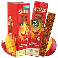 Vista 22 de Solely - Cecina orgánica de frutas de mango - 12 tiras de frutas envueltas individualmente - Cuero de fruta hecha de frutas secas - Snacks