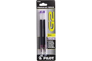 Pilot G2 Gel Ink Pen Refills in Bold Purple (Pack of 2)