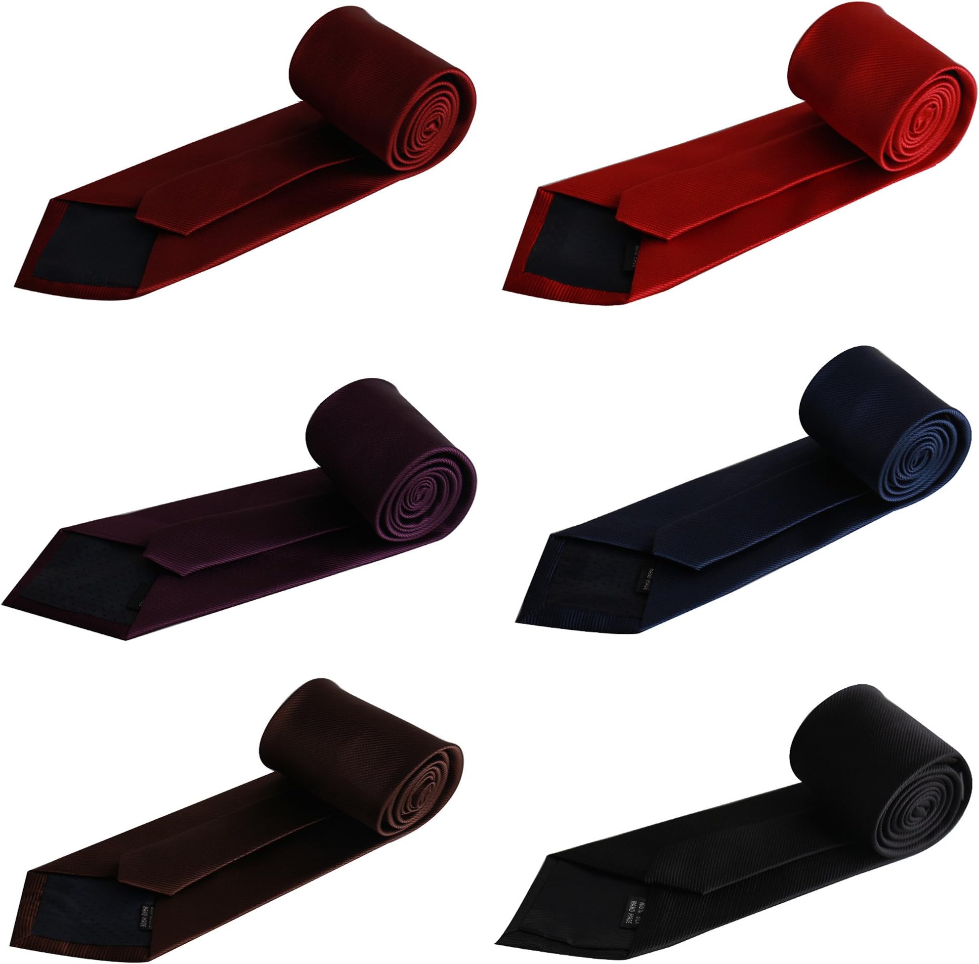 Mens Fashion Business Necktie Tie Mixed Set 6 Pack