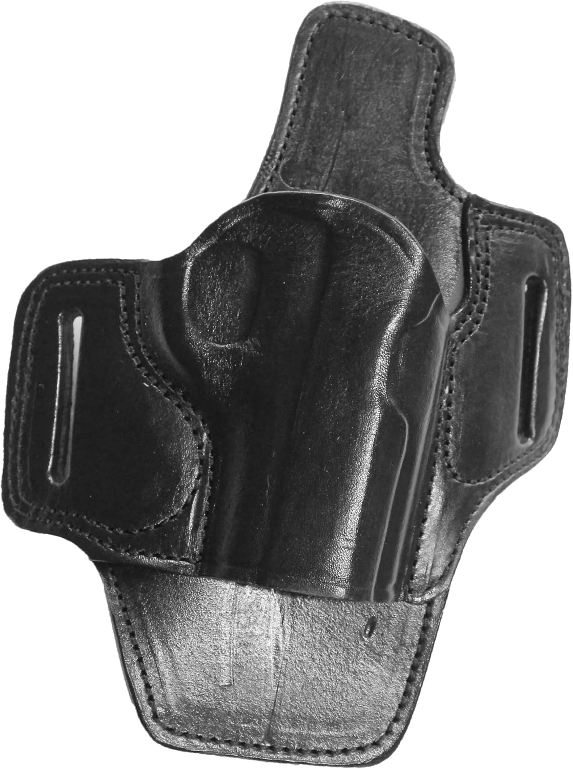 YT HOBBY Handmade Leather OWB Carry Two Slot Gun Open Top and Bottom Protected Barrel Holster Compatible with Red Dot