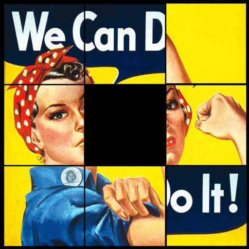 Vintage Advertisment Posters Sliding Puzzle